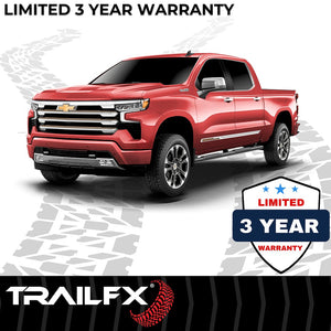 Product of TrailFX A4023B TFX 4" Trapezoid Side Steps Nerf Bar 
