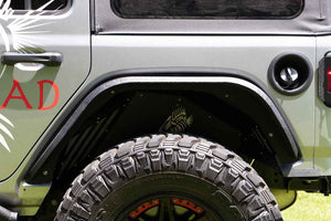 Product of Fishbone Offroad FB23144R Non-Exposed Fasteners Black Fender Flare - Set Of 2 