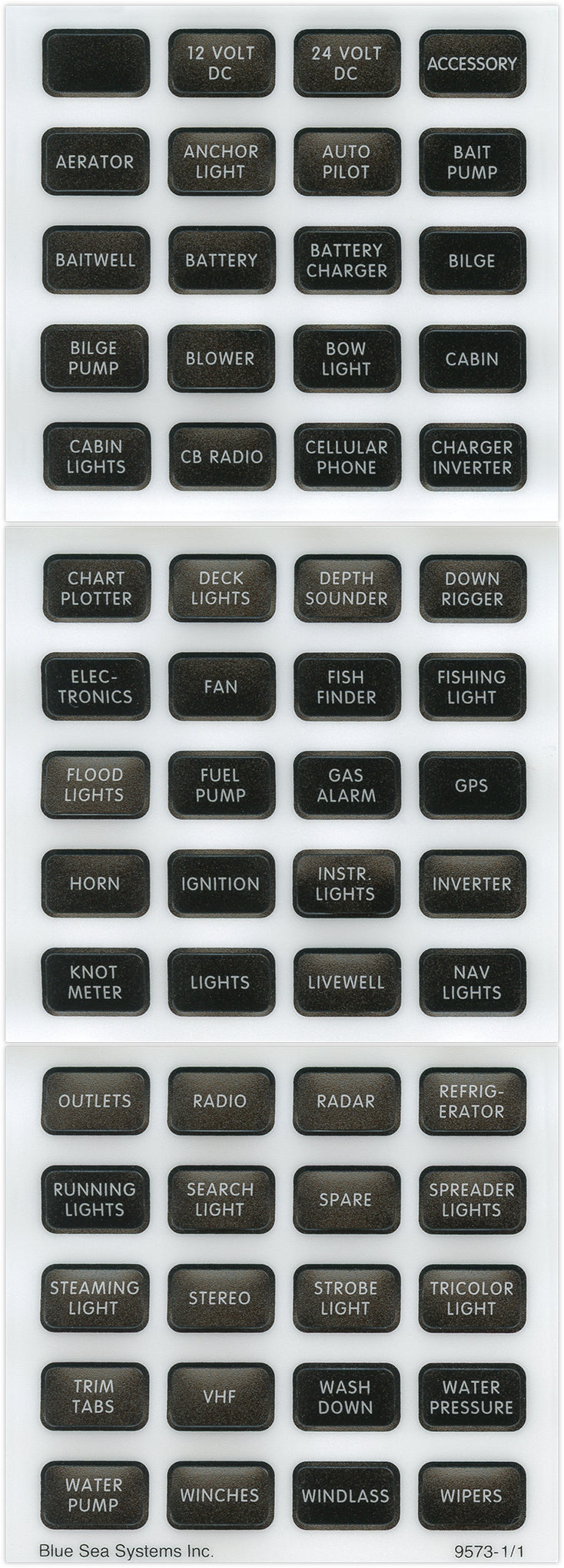 Product of Blue Sea 8214-Bss Multi Purpose Label