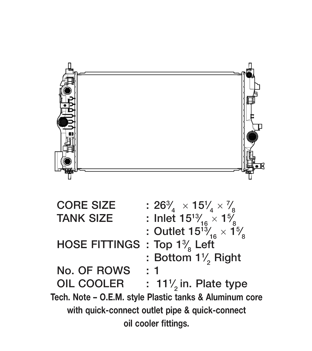 Product of Csf 3523 Radiator