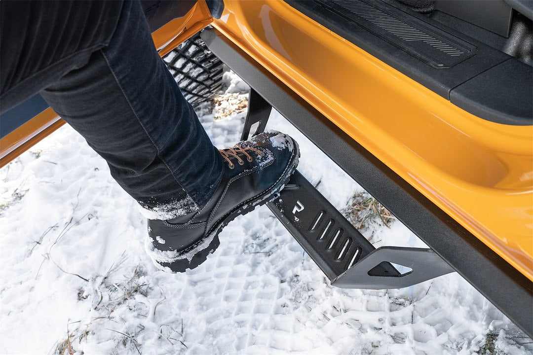 Product of N-Fab PRF2172B-TX Predator Pro Nerf Bar With Drop Down Steps 