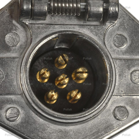 Product of Pollak 11-609EP Vehicle End 6 Pin Trailer Wiring Connector 