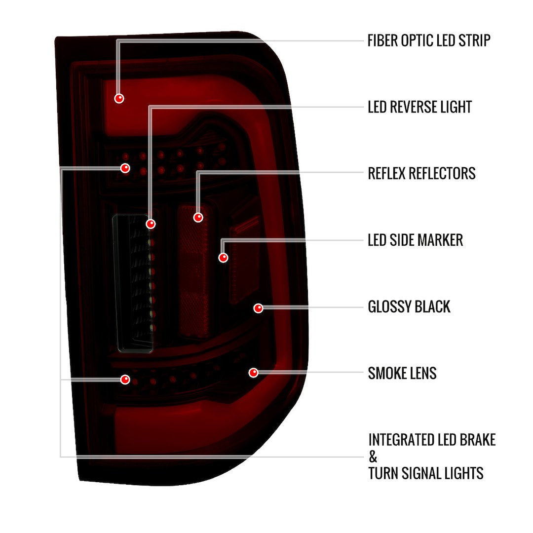 Product of Spec-D Tuning LT-RAM1915RGLED-TM Tail Light Assembly 