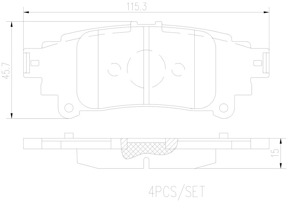 Product of Brembo P83153N Brake Pad - Set Of 4 