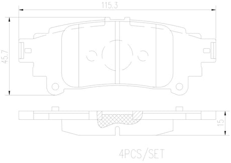 Product of Brembo P83153N Brake Pad - Set Of 4 