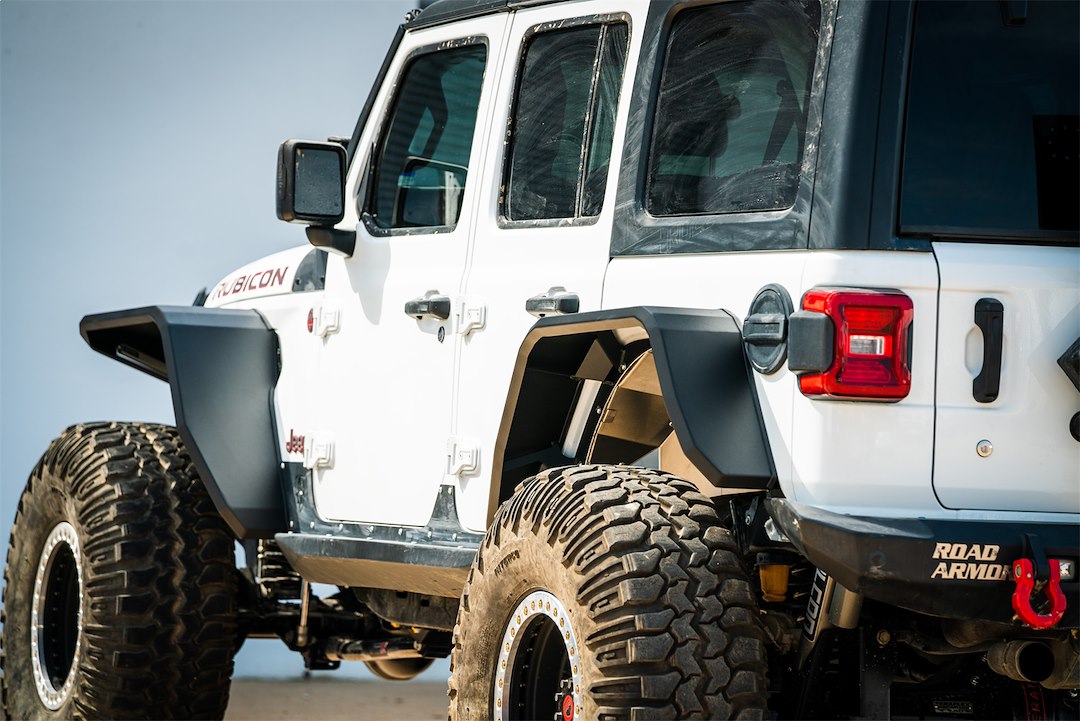 Product of Road Armor 518AFRWB Non-Exposed Fasteners Black Fender Flare - 