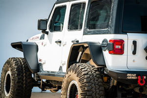 Product of Road Armor 518AFRWB Non-Exposed Fasteners Black Fender Flare - 