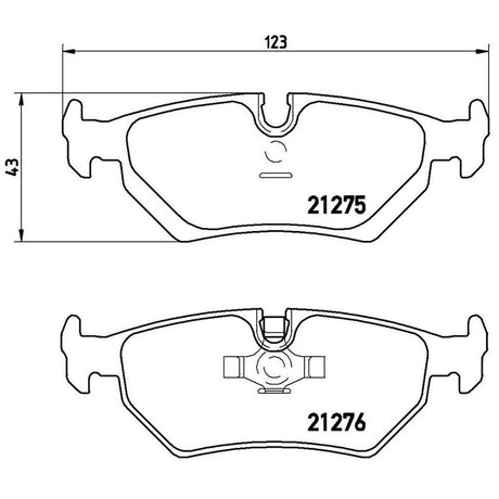 Product of Brembo P36008 Brake Pad - Set Of 4 