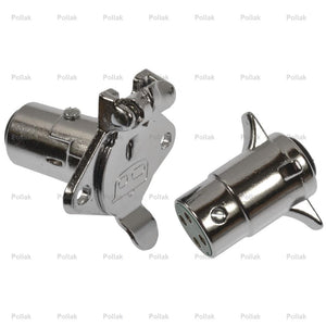 Product of Pollak 11-408P 4 Round Trailer Wiring Connector 