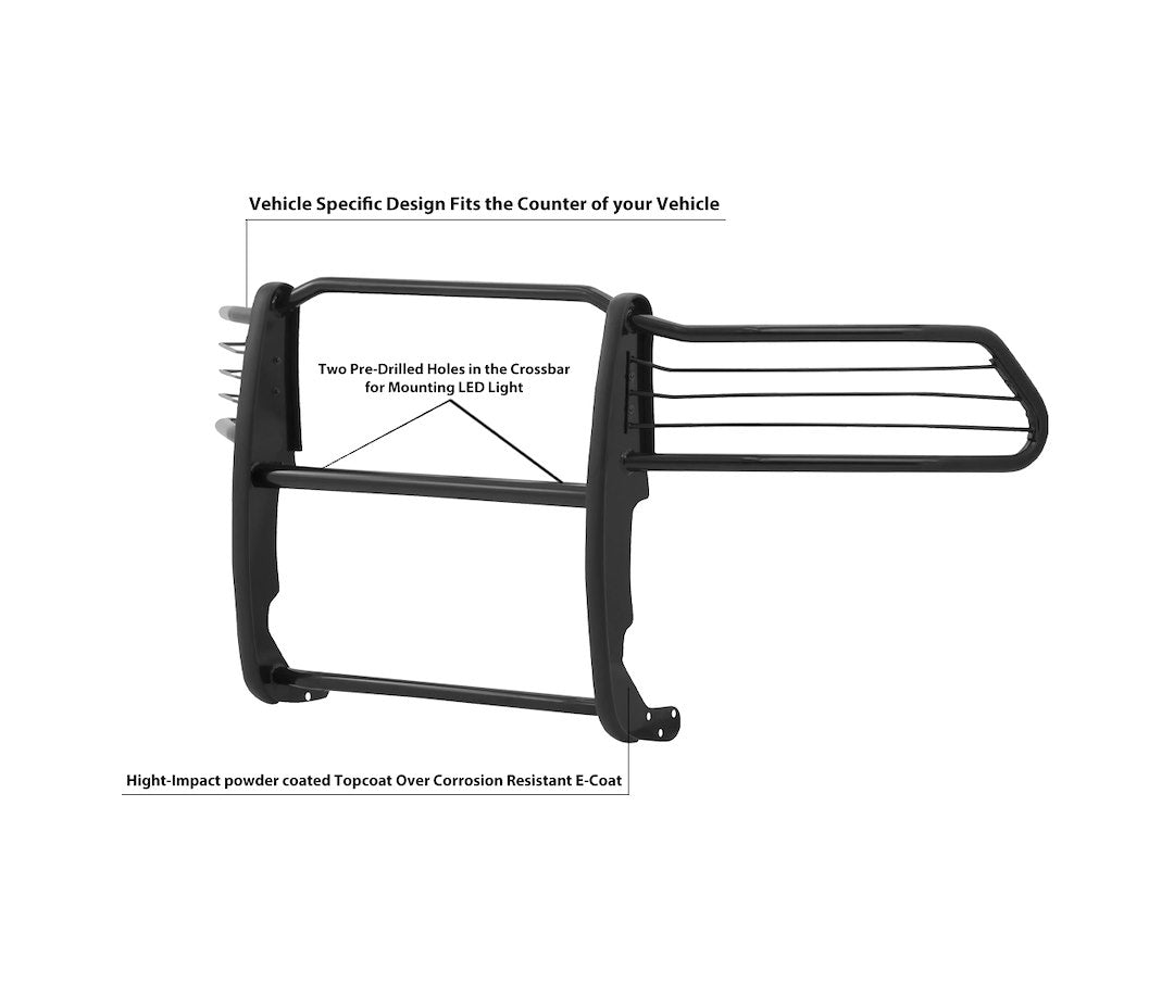 Product of Black Horse Offroad 17DG109MA Grille Guard Modular Black Powder Coated 