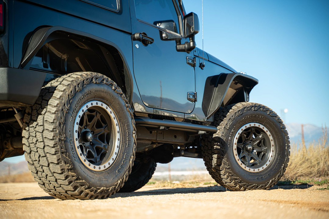 Product of DV8 Offroad SRJK-09 OE Plus Nerf Bar With Surface Steps 