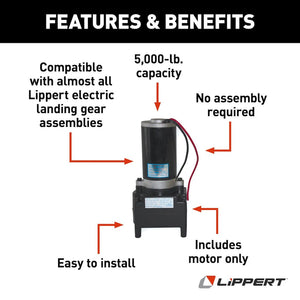 Product of Lippert Components 141893 Trailer Landing Gear Motor