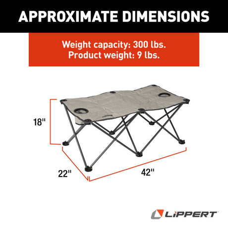 Product of Lippert Components 2021123292 Camping Ottoman