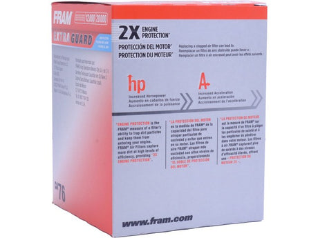 Product of Fram Filter CA76 Extended Guard OEM Disposable Air Filter 