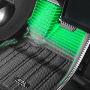 Product of 3D Mats ELITECT Series E1TL02701809 Black Thermoplastic Rubber Of Carbon Fiber Texture Floor Liner 