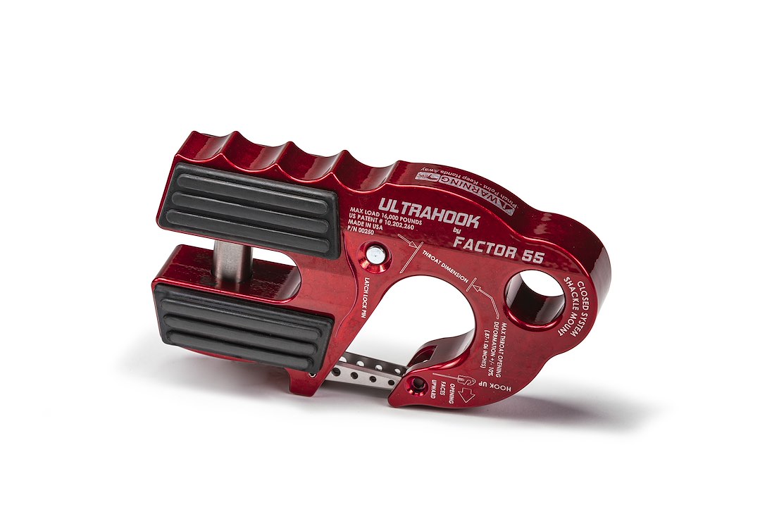 Factor 55 00250-01 Winch Clevis Hook||00250-01_Ultrahook_Red.Jpg||85||fac0025001||1212637