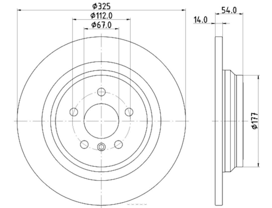 Product of Hella 355122861 Pagid  Brake Rotor 