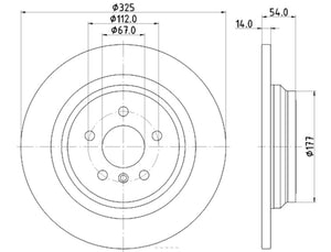 Product of Hella 355122861 Pagid  Brake Rotor 