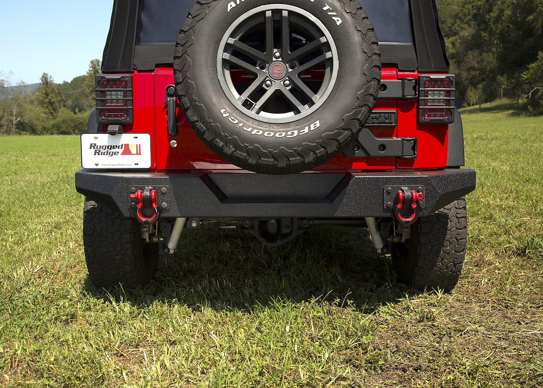 Product of Rugged Ridge 11548.20 SPARTAN™ Steel Textured Powder Coated Bumper 