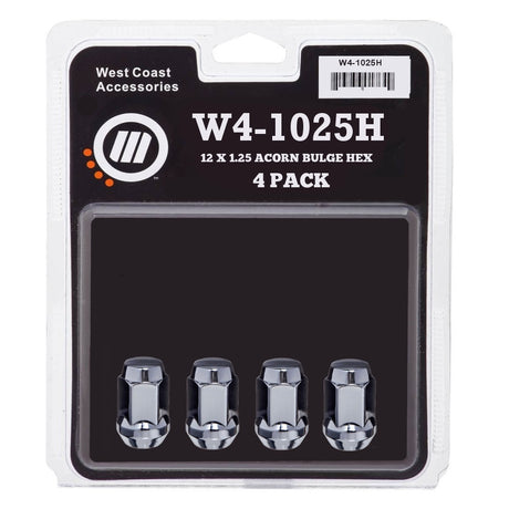 West Coast Wheel Accessories W4-1025h Lug Nut||wcww4-1025h.Jpg||85||wcww41025h||1120983