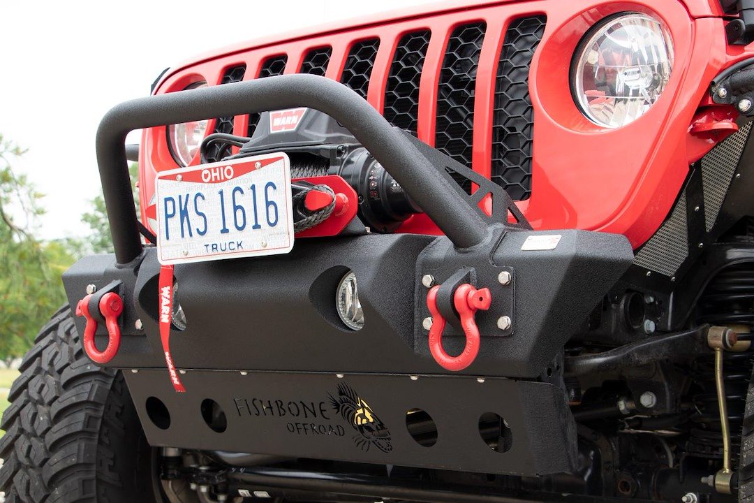 Product of Fishbone Offroad FB22178 Steel Textured Powder Coated Bumper 