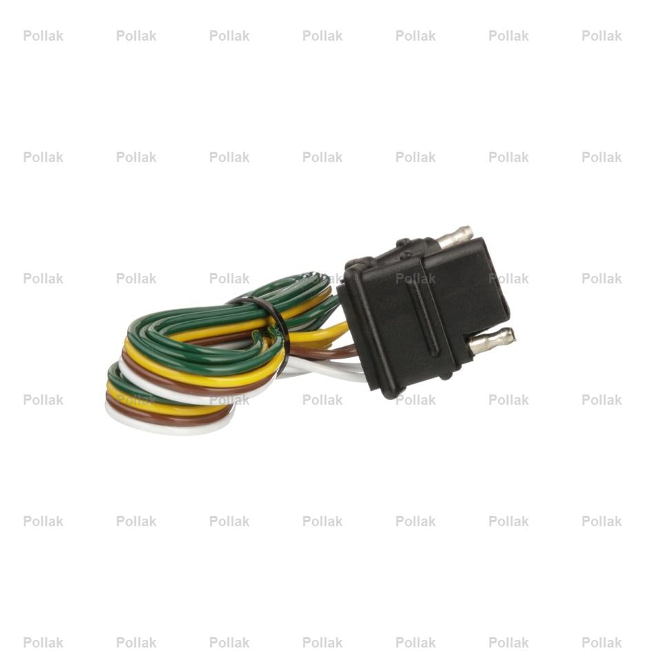 Product of Pollak 12-413E Trailer/ Vehicle End 4 Flat Trailer Wiring Connector 