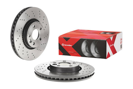Product of Brembo 09A4261XC02 Xtra Vented Cross Drilled 1 Piece Brake Rotor 