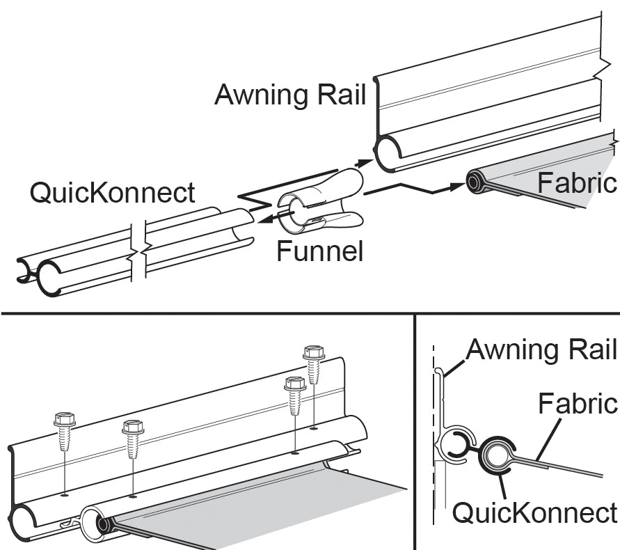 Carefree Rv R001792-240 Awning Rail Adapter||r001792-240_Quickonnect-01.Jpg||85||c6fr001792240||2155112