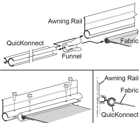 Carefree Rv R001792-240 Awning Rail Adapter||r001792-240_Quickonnect-01.Jpg||85||c6fr001792240||2155112