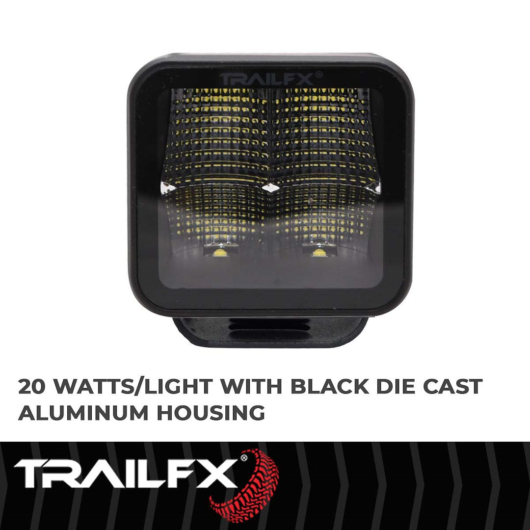 Product of TrailFX 2X2CFBK Driving/ Fog Light 