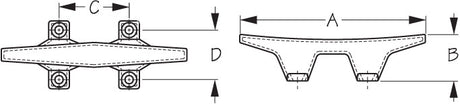 Product of Sea Dog 044106-1 Boat Rope Cleat