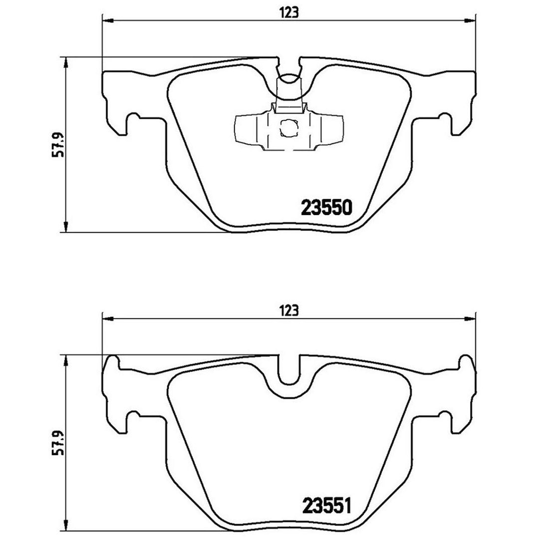 Product of Brembo P06039 Brake Pad - Set Of 4 