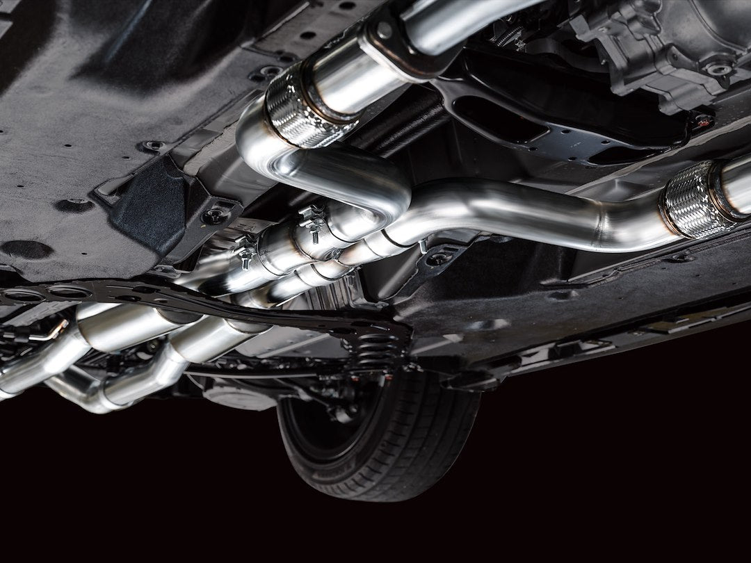 Product of AWE Tuning 3020-32400 Track Edition Cat-Back System Dual Exhaust System Kit 