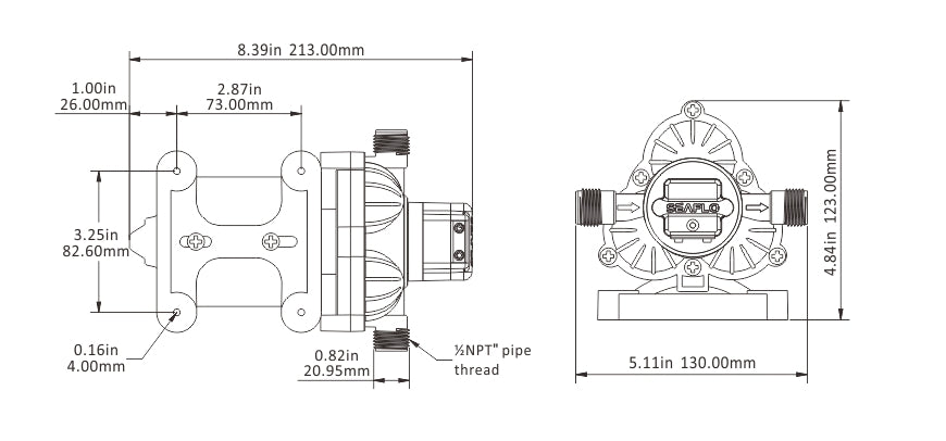 Seaflo Sfdp1-030-045-33 Fresh Water Pump||sfdp1-030-045-33_6.Jpg||91||sflp103004533||1745141