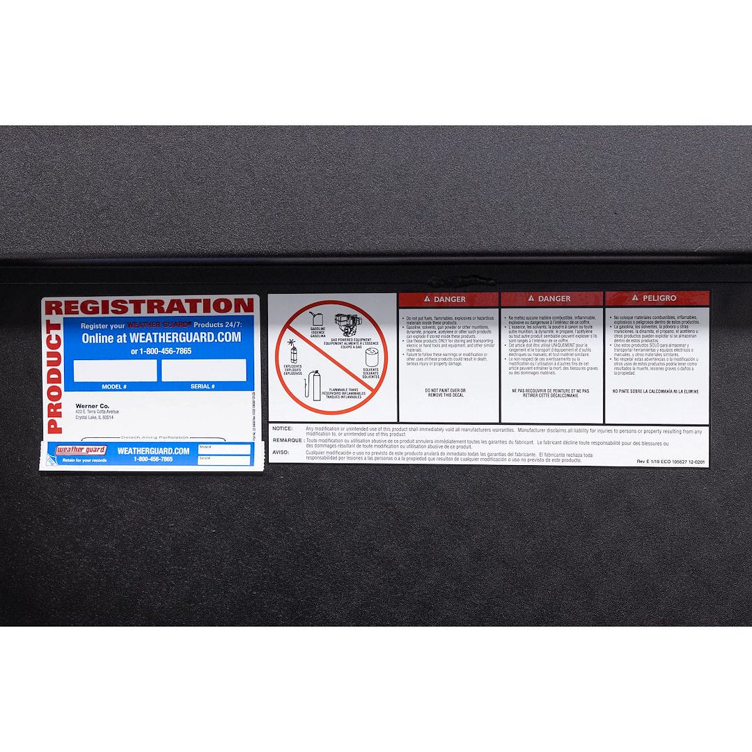 Product of Weather Guard (Werner) 178-52-04 Low Profile Toolbox 