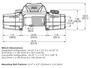 Product of Warn 88980 8000 Pound Vehicle Recovery Winch 