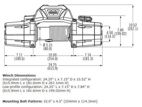 Product of Warn 88980 8000 Pound Vehicle Recovery Winch 