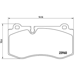 Product of Brembo P50074 Brake Pad - Set Of 4 