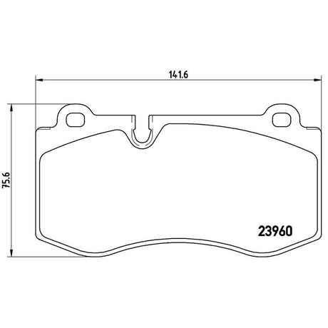 Product of Brembo P50074 Brake Pad - Set Of 4 