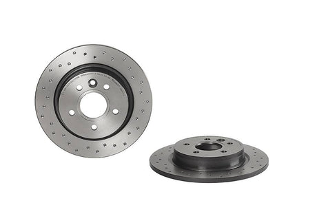 Product of Brembo 0899751XC02 Xtra Solid Cross Drilled 1 Piece Brake Rotor 