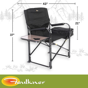 Faulkner 49580 Camping Chair||flk_49580_El Capitan Director Chair_Black_B2c_3.Jpg||87||flk49580||1609001