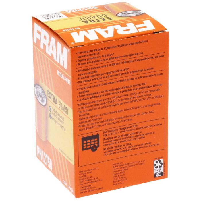 Fram Filter Ph12750 Oil Filter||||89||f24ph12750||2018155