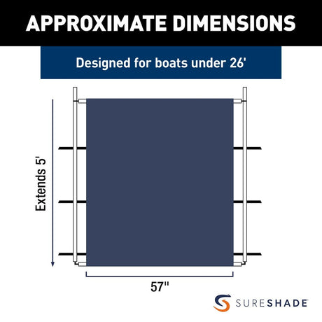 Taylor Made 2021026254 Boat T-Top Shade Extension||2021026254_1.Jpg||86||t4v2021026254||1377726