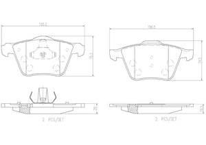 Product of Brembo P24077N Brake Pad - Set Of 4 