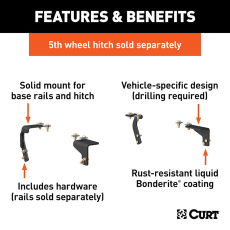 Curt 16306 Fifth Wheel Trailer Hitch Mount Kit||16306_3008x1990_Fa.Jpg||86||c9316306||1381342