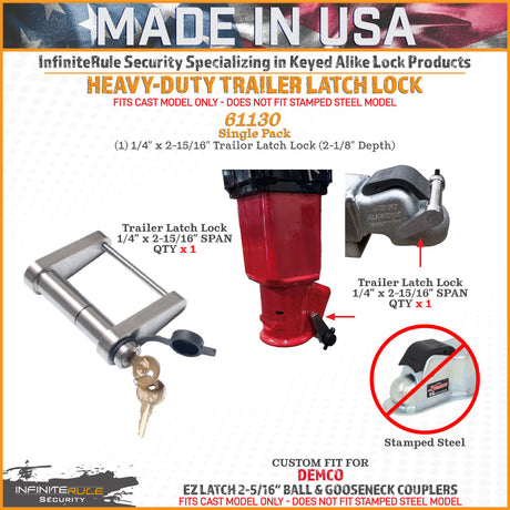 Infiniterule 61130-S Trailer Hitch Lock||61130-S_1.Jpg||86||inf61130s||2254478