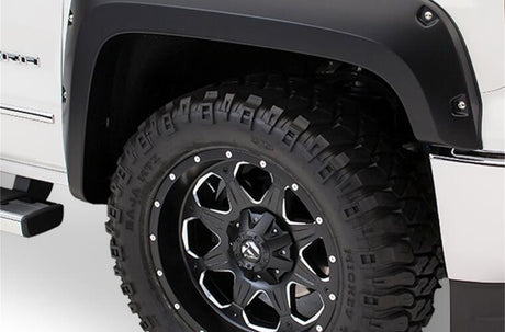Product of Bushwacker 20105-02 Pocket Style/ Exposed Fasteners Black Fender Flare - Set Of 2 