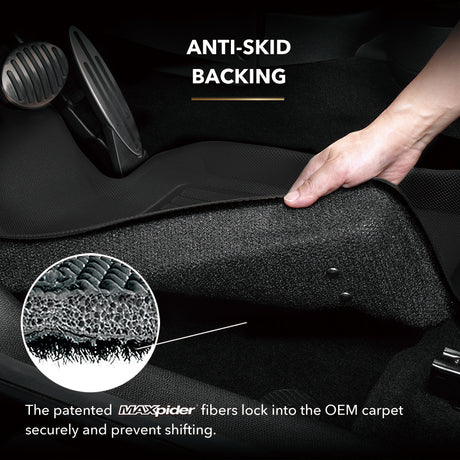 Product of 3D Mats KAGU L1TY29601509 Black Thermoplastic Rubber Of Carbon Fiber Texture Floor Liner 