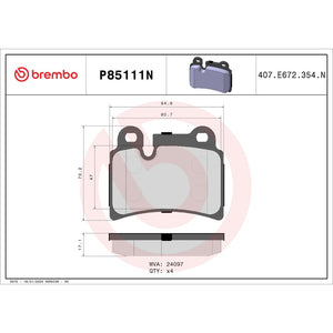 Brembo P85111n Brake Pad||p85111n_Drw.Jpg||87||brmp85111n||1754360
