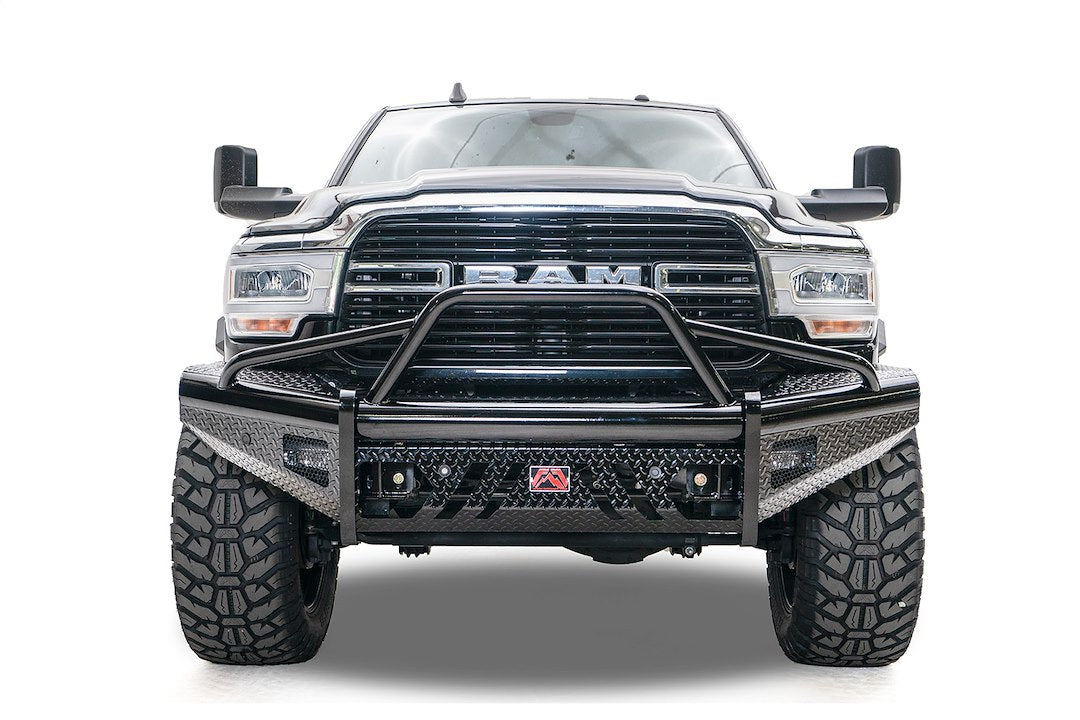 Product of Fab Fours DR19-S4462-1 Black Steel Steel Gloss Powder Coated Bumper 